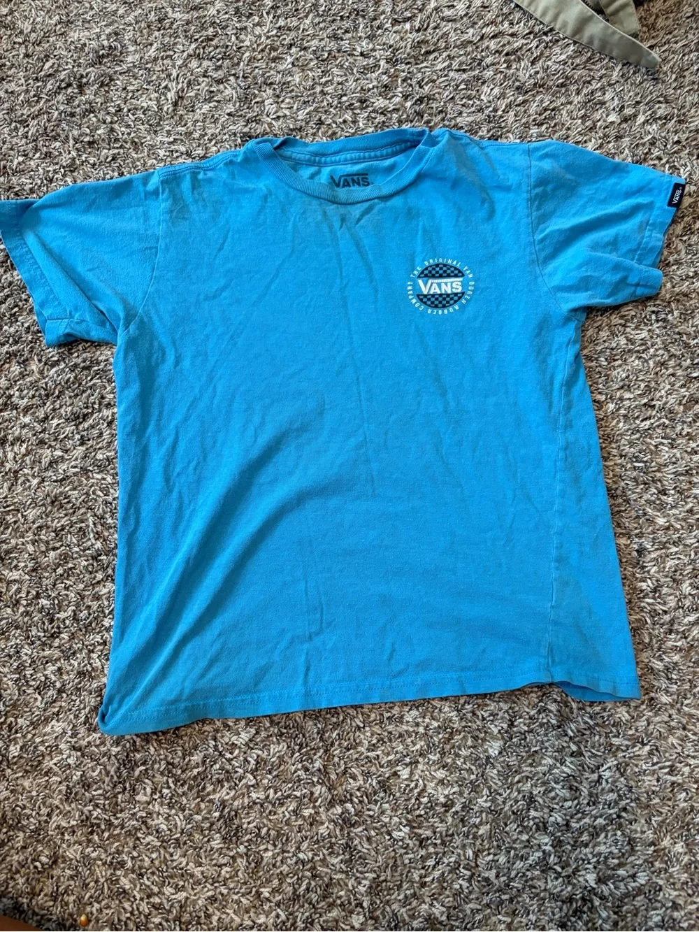 Vans Turquoise Crew Neck Logo Tee